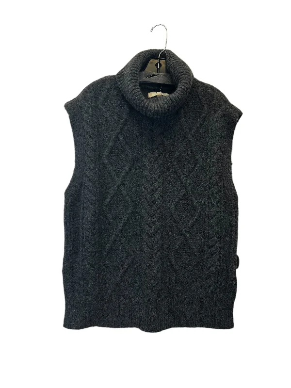 Weekend Offers That Shine Vest Sweater By Loft In Grey, Size: M