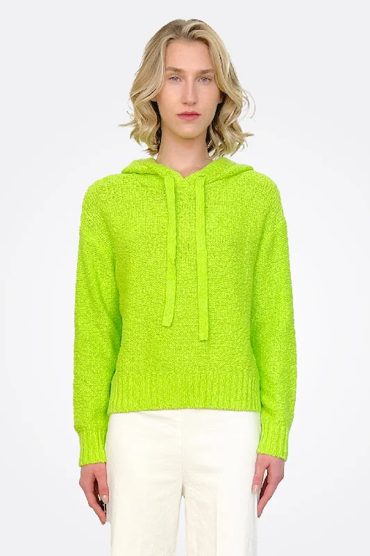 Weekend Special Cotton Slub Beachy Hoodie - Kiwi