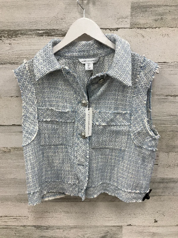 Weekend Bargains to Savor Vest Other By Cupcakes And Cashmere In Blue & White, Size: L
