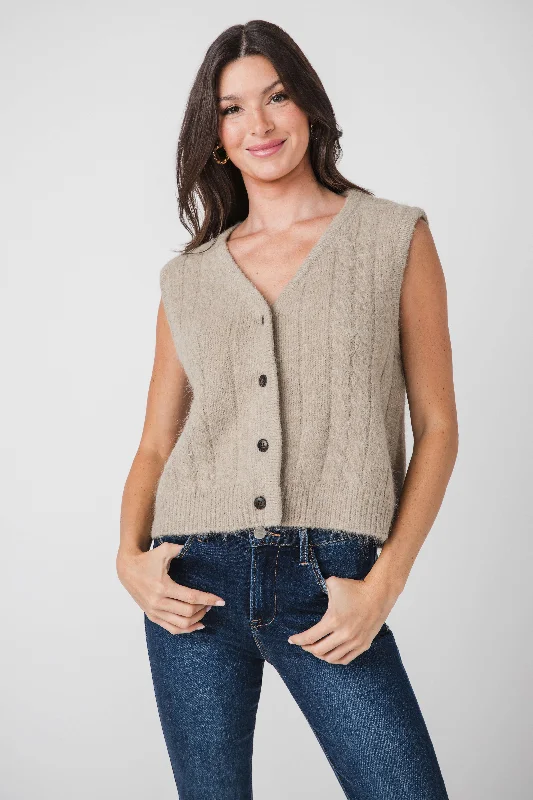 Weekend Deals You Can't Resist By Together Cableknit Button Up Vest