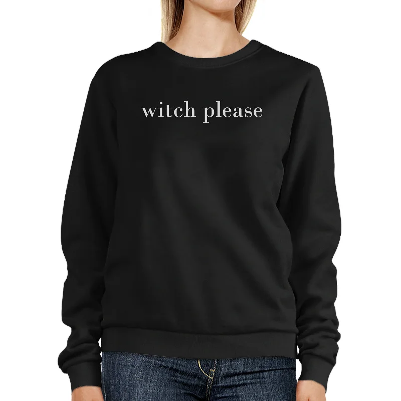 Early Bird Witch Please Black Sweatshirt