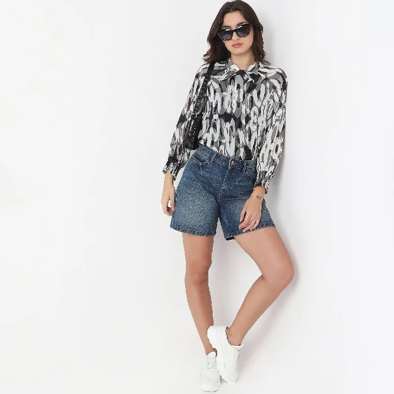 Weekend Deals That Sizzle Regular Fit Printed Top