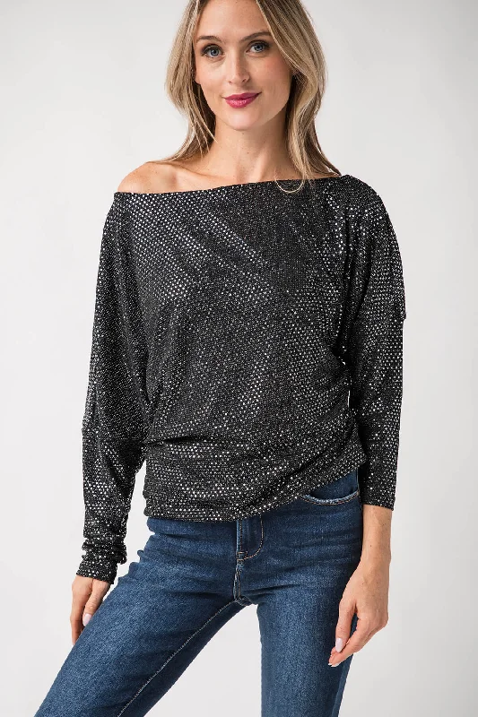 Unbeatable Prices Elan Sequin Off The Shoulder Top