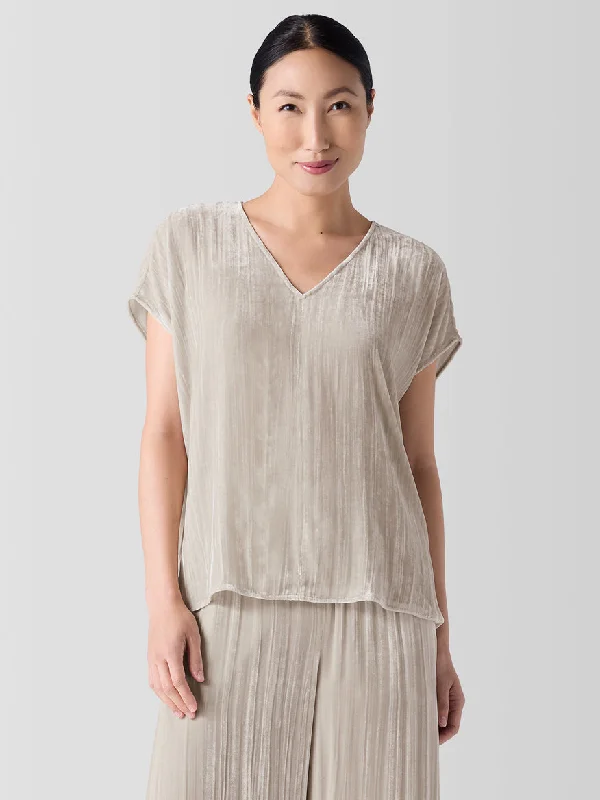 Weekend Deals That Please V-Neck Square Top