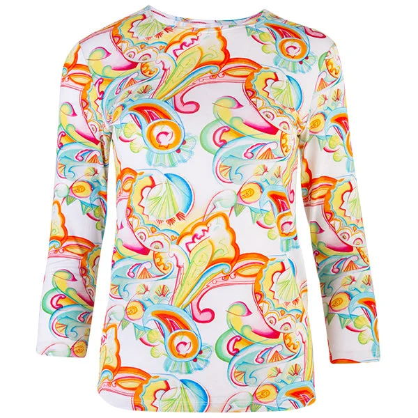 Weekend Discounts to Celebrate Shaped Knit Tee in Art Deco