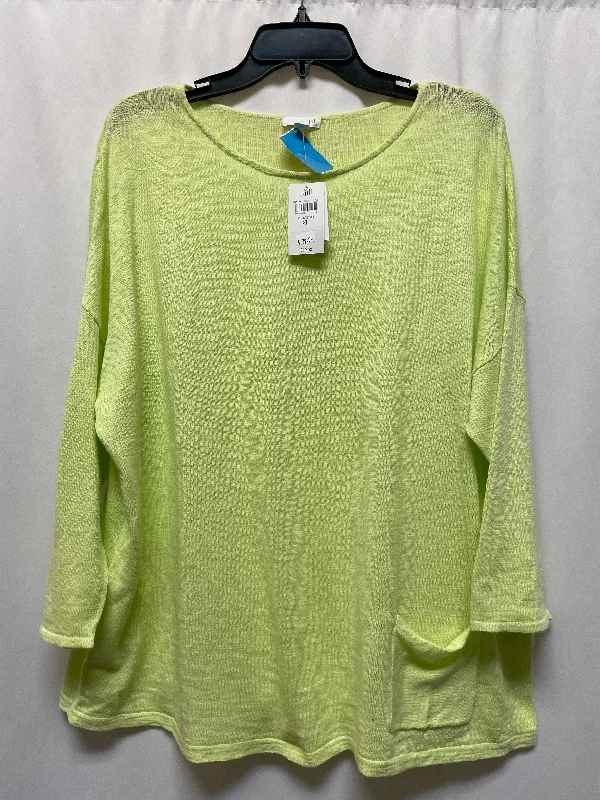 Weekend Specials to Grab Top Long Sleeve By J. Jill In Green, Size: Xl