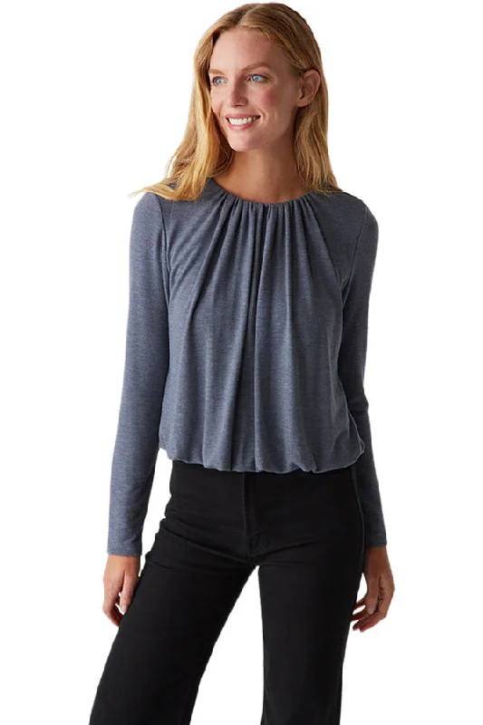 Deal of the Day SONA LONG SLEEVE BUBBLE TOP