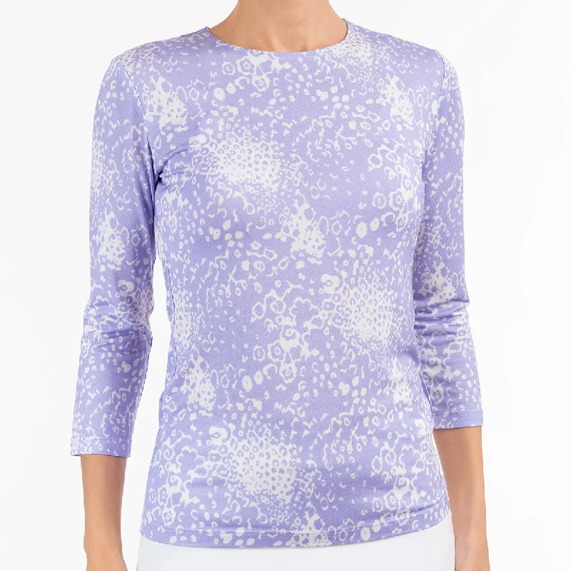 Weekend Discounts to Savor Shaped Knit Tee in Jardin Lilas