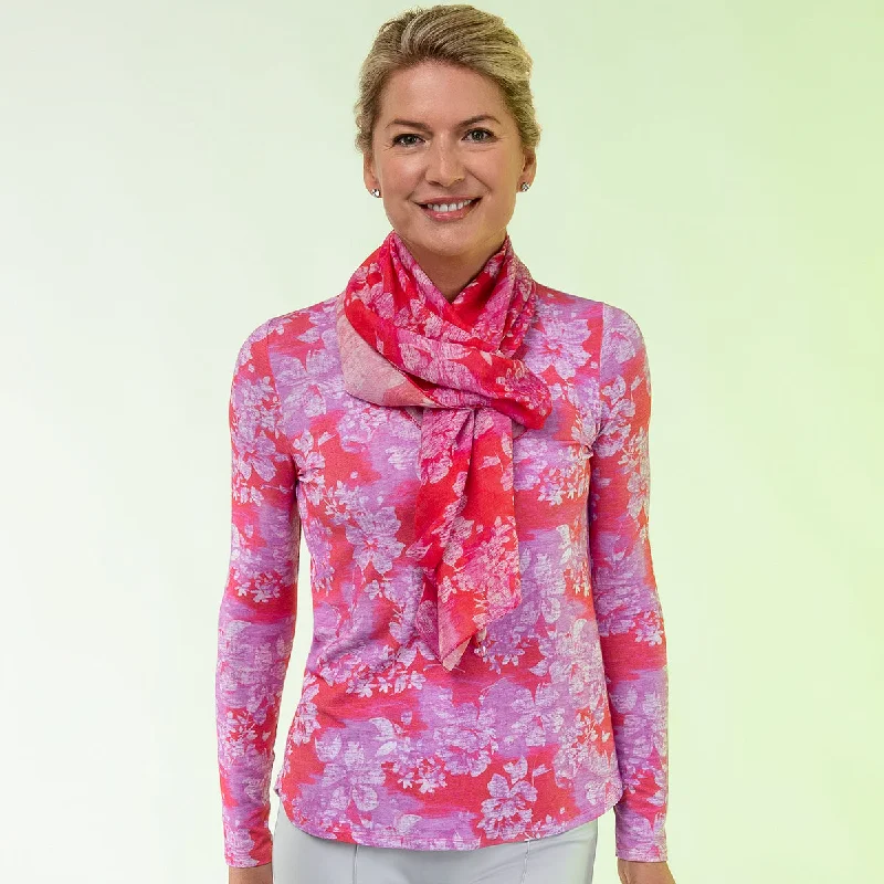While Supplies Last Relaxed Fit Tee in Raspberry Blooms