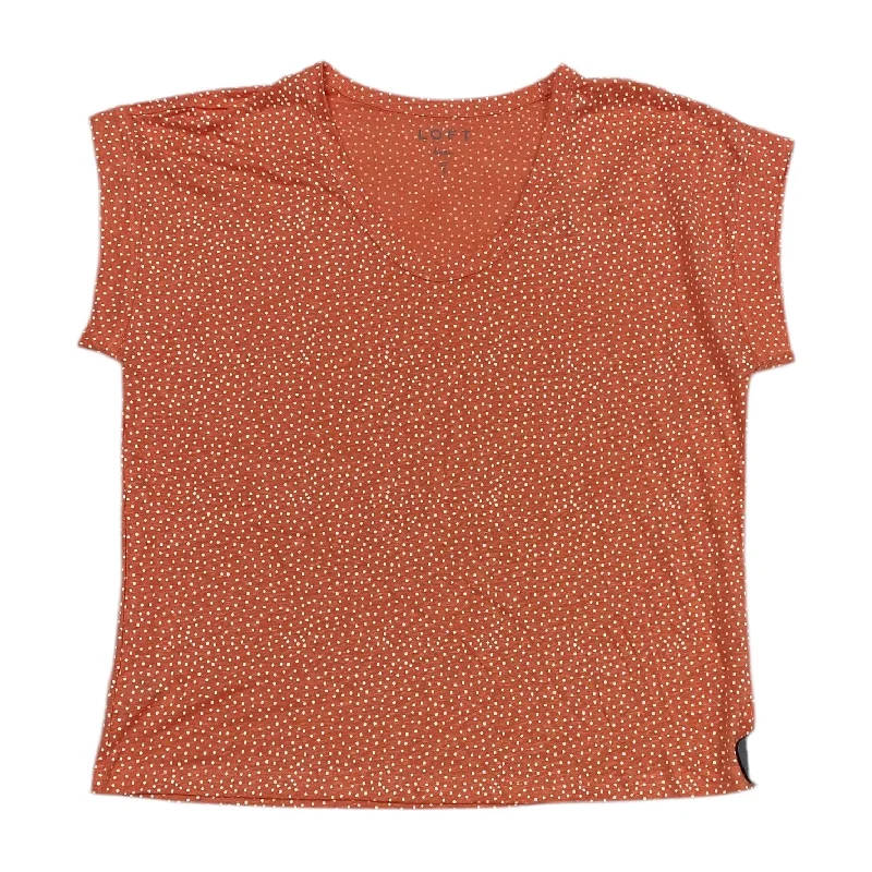 The Best Prices Top Short Sleeve By Loft In Polkadot Pattern, Size: S