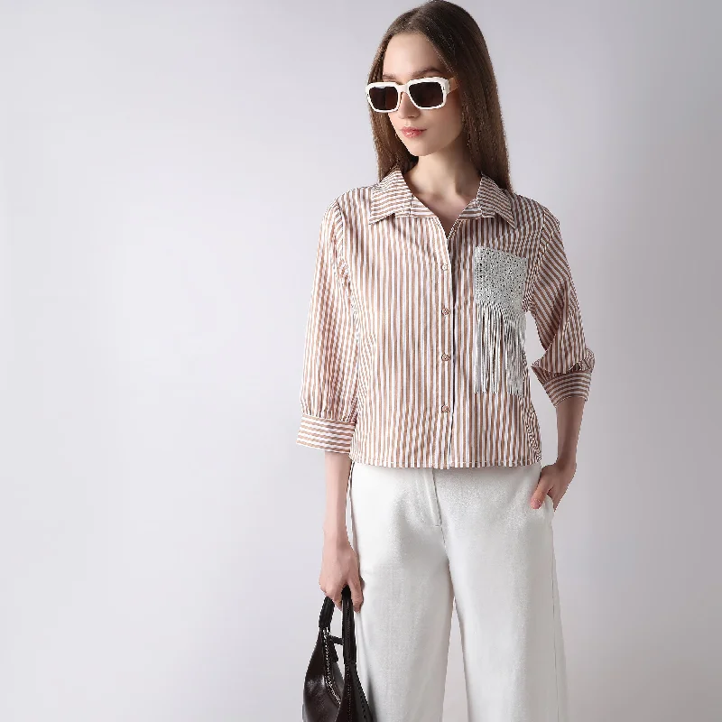Sale Event Boxy Fit Striped Shirt