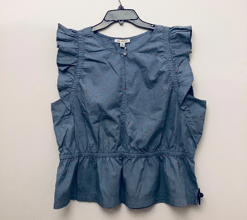 Major Deal Top Short Sleeve By Clothes Mentor In Blue, Size: Xl