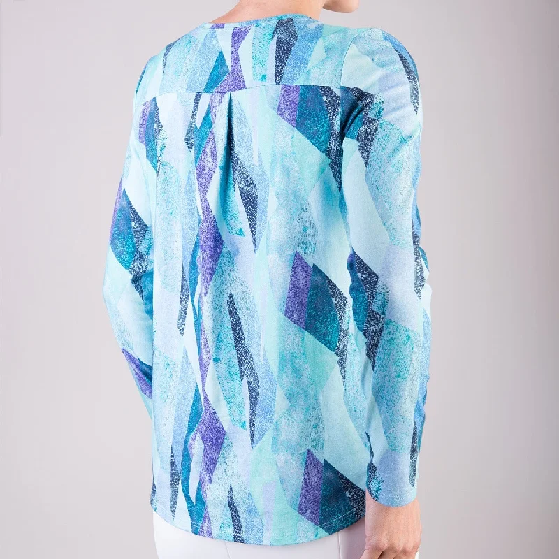 Unbeatable Prices Yoke Relaxed Fit Tee in Vitrines Blue