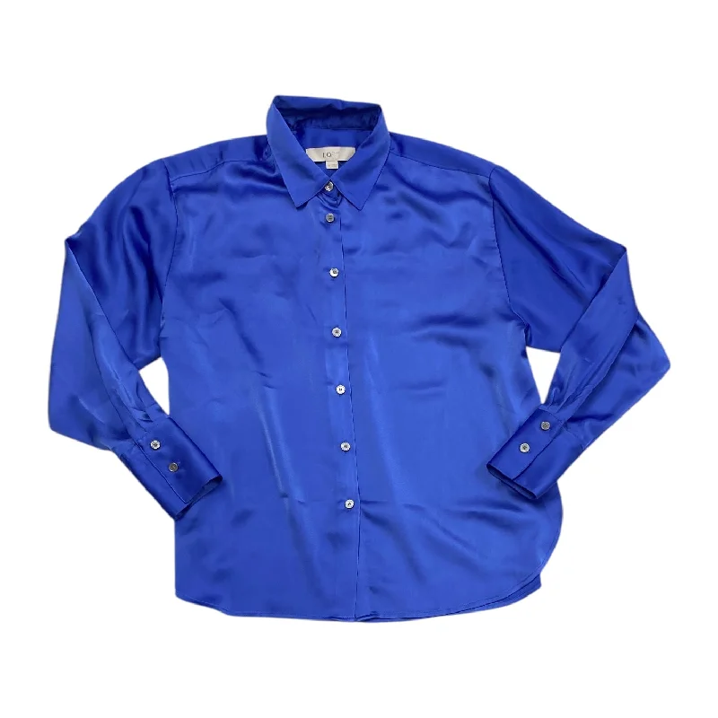 Weekend Savings Bonanza Top Long Sleeve By Loft In Blue, Size: Xs