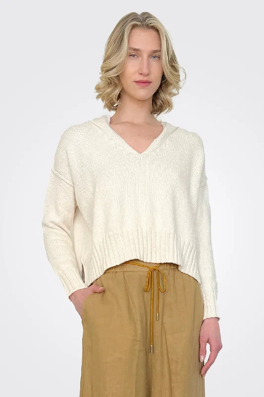 Crazy Deal Calica Knitted Hoodie - Panna