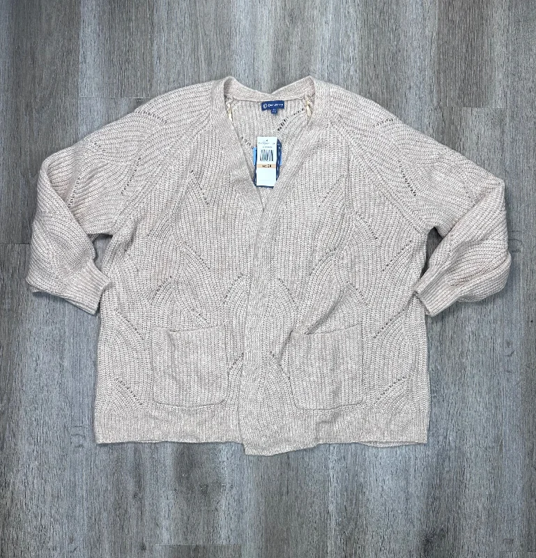 Special Offer Cardigan By Democracy In Tan, Size: 2x