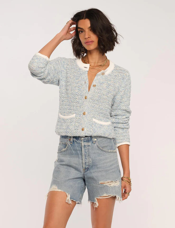 Weekend Discounts to Indulge In Sol Cardi - Blue