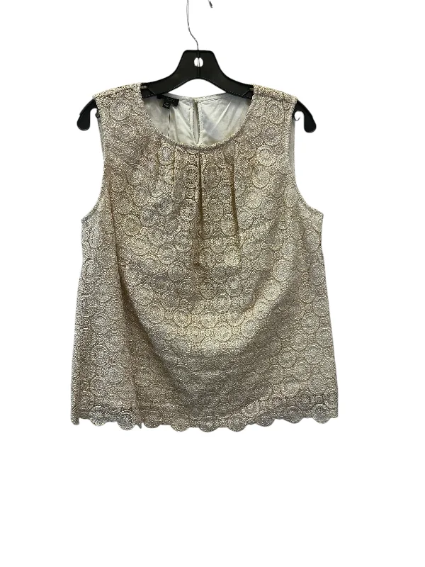 Weekend Specials to Delight Top Sleeveless By Talbots In Gold, Size: Xlp