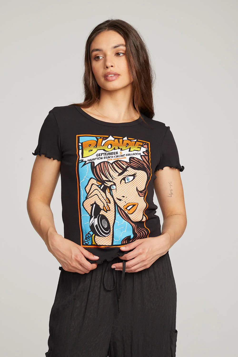 Now or Never Blondie Hampton Beach Tee - Black