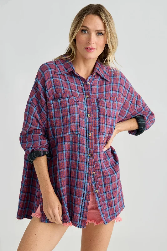 Weekend Deals That Dazzle Free People Cardiff Plaid Button Down