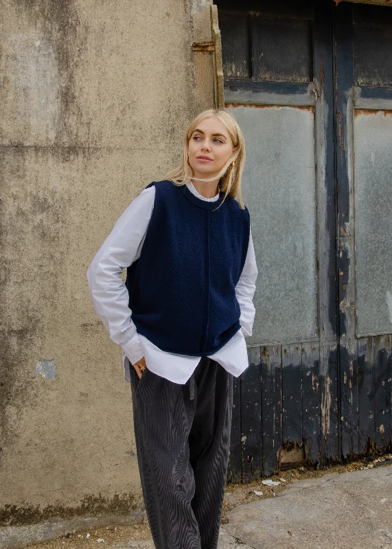 Savings Galore Cashmere Vest Top | Navy