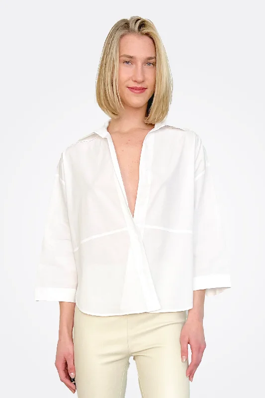 Weekend Discounts to Love Flow Seam Blouse - White