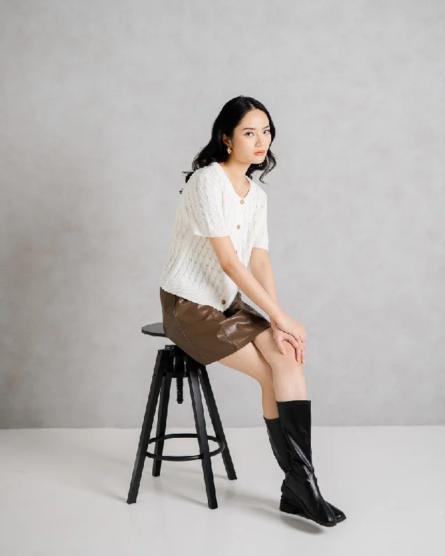 Weekend-Only Price Drops ES Elara Top White