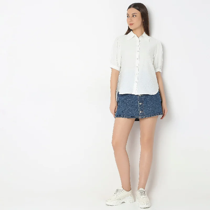 Take Action Regular Fit Solid Shirt