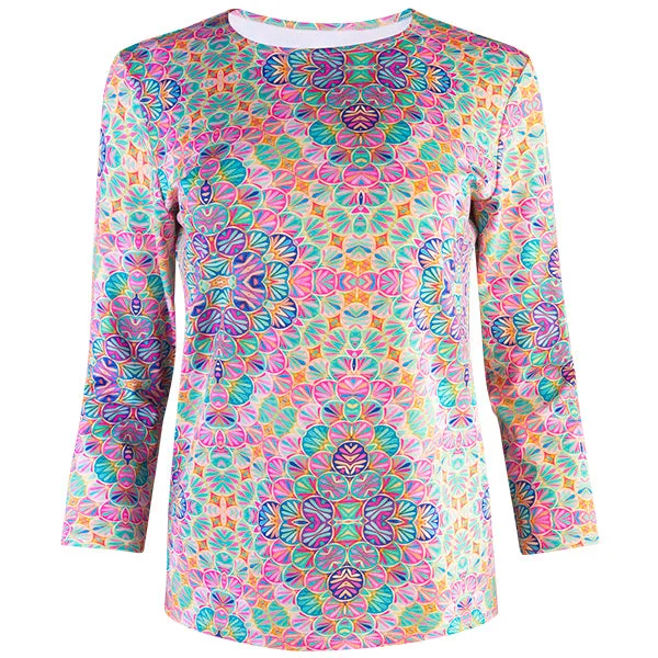 Weekend Sale: Don't Miss Out Shaped Knit Tee in Kaleidoscope