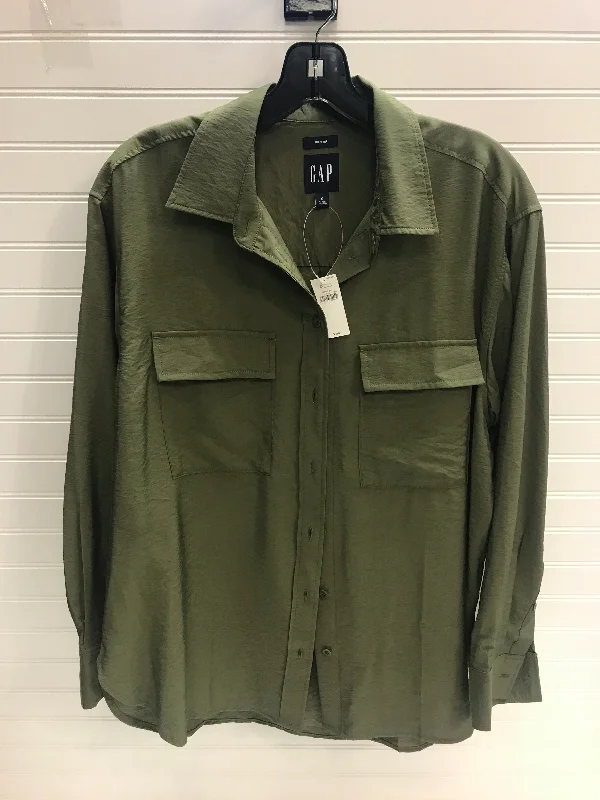 Weekend Bargains Galore Blouse Long Sleeve By Gap In Green, Size: S