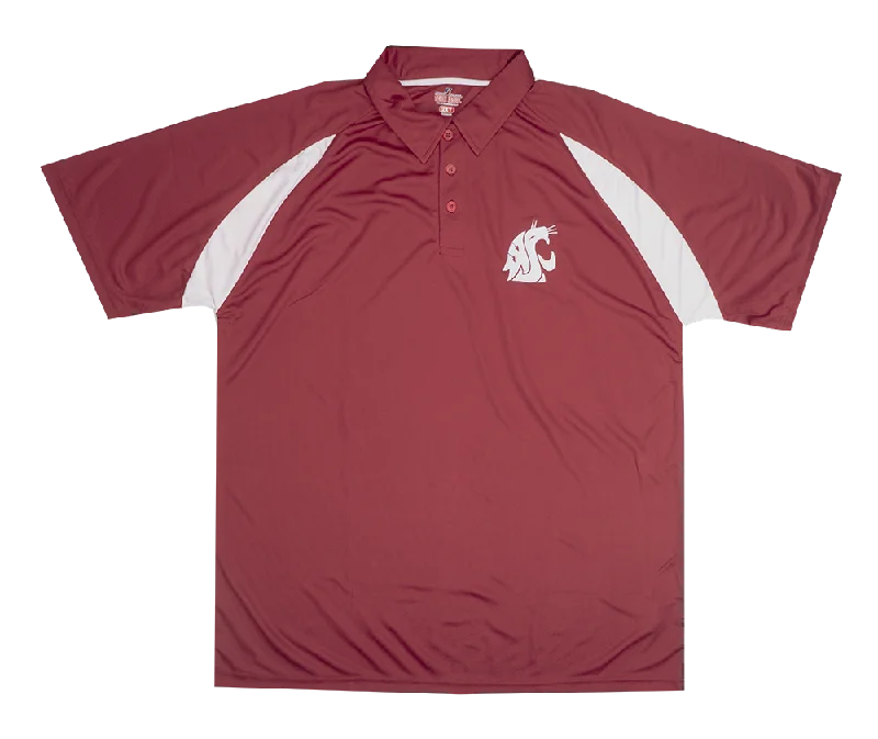 Midnight Madness WASHINGTON STATE COUGARS S/S POLO SHIRT BURGUNDY - RSLLN01
