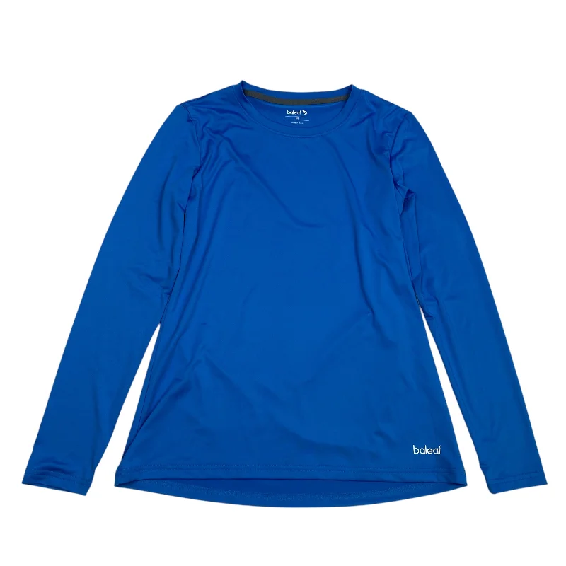Can't Beat Athletic Top Long Sleeve Crewneck By Baleaf In Blue, Size: M
