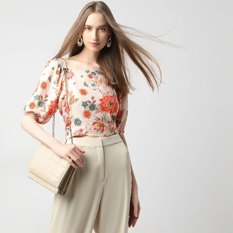 Weekend Deals You Can't Resist Straight Fit Printed Top