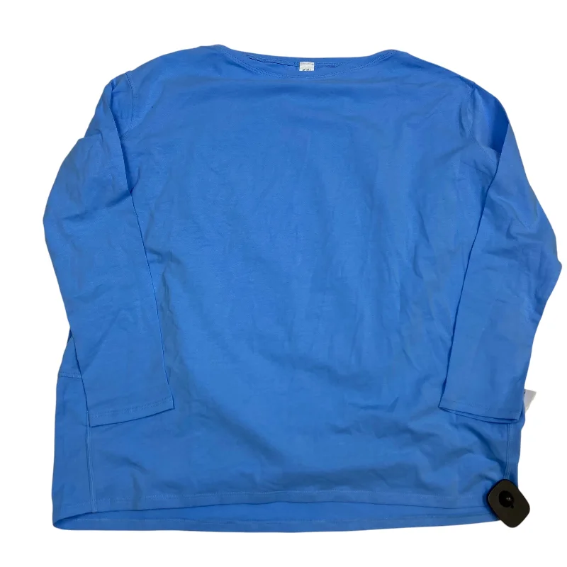 Great Deal Athletic Top Long Sleeve Crewneck By Heynuts In Blue, Size: S