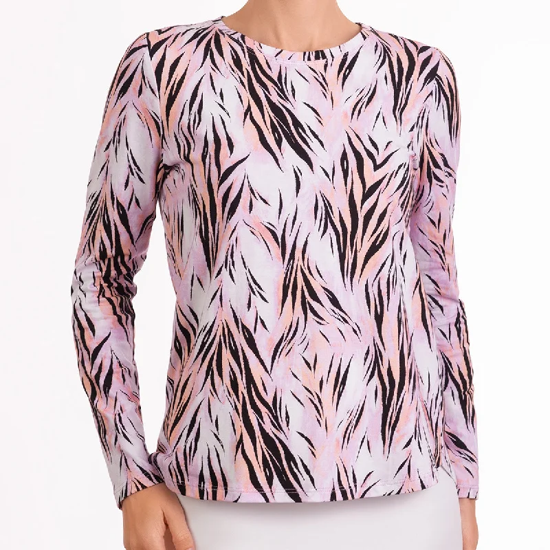 Weekend Deals That Impress Yoke Relaxed Fit Tee in Pink Wispy Tiger