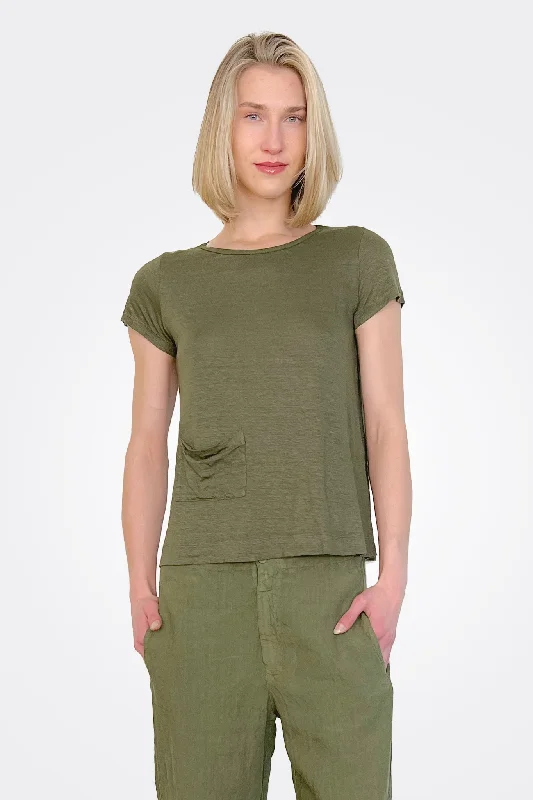Weekend Deals That Sparkle Pocket Tee - Green