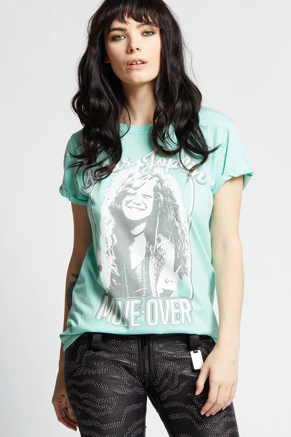 Weekend Bargains to Grab Janis Joplin Move Over Tee - Mint