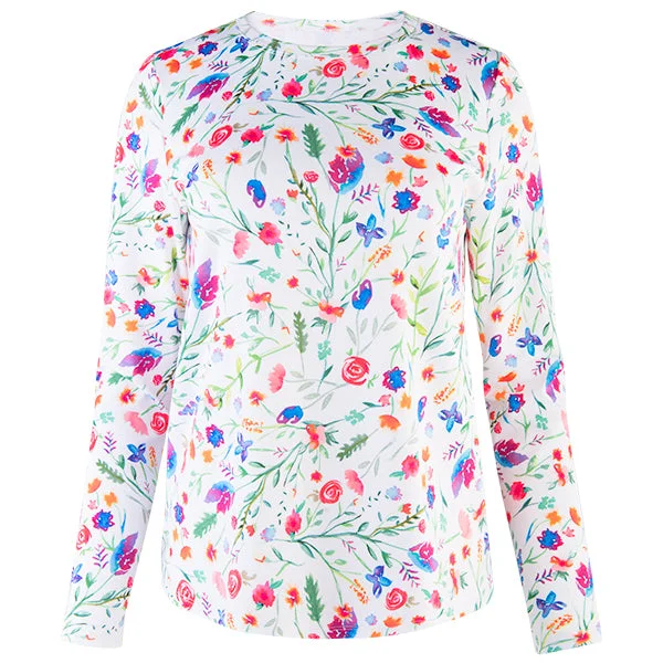 Weekend Specials to Cherish Yoke Relaxed Tee in Field Florals