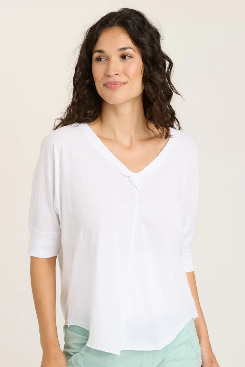 Weekend-Only Price Drops Gardiner Banded Sleeve Top - White