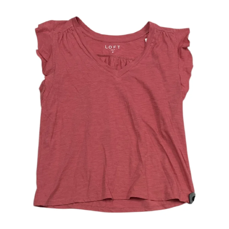 Value Deals Top Short Sleeve By Loft In Pink, Size: M