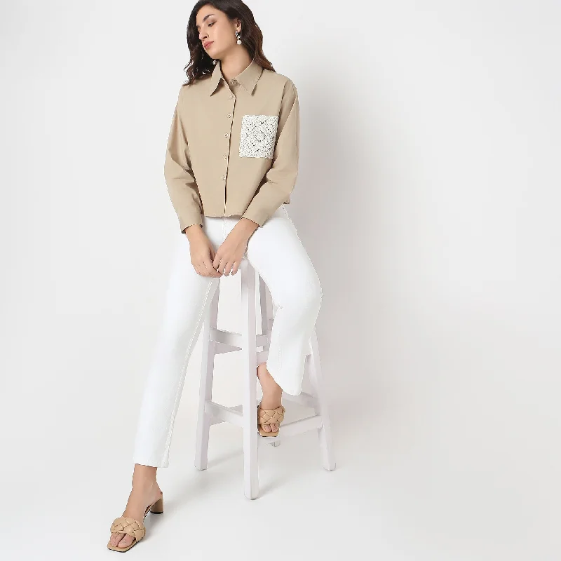Weekend Specials to Cherish Regular Fit Solid Shirt