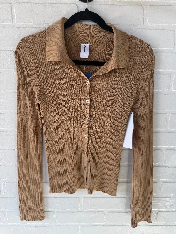Special Offer Top Long Sleeve By Abound In Brown, Size: S