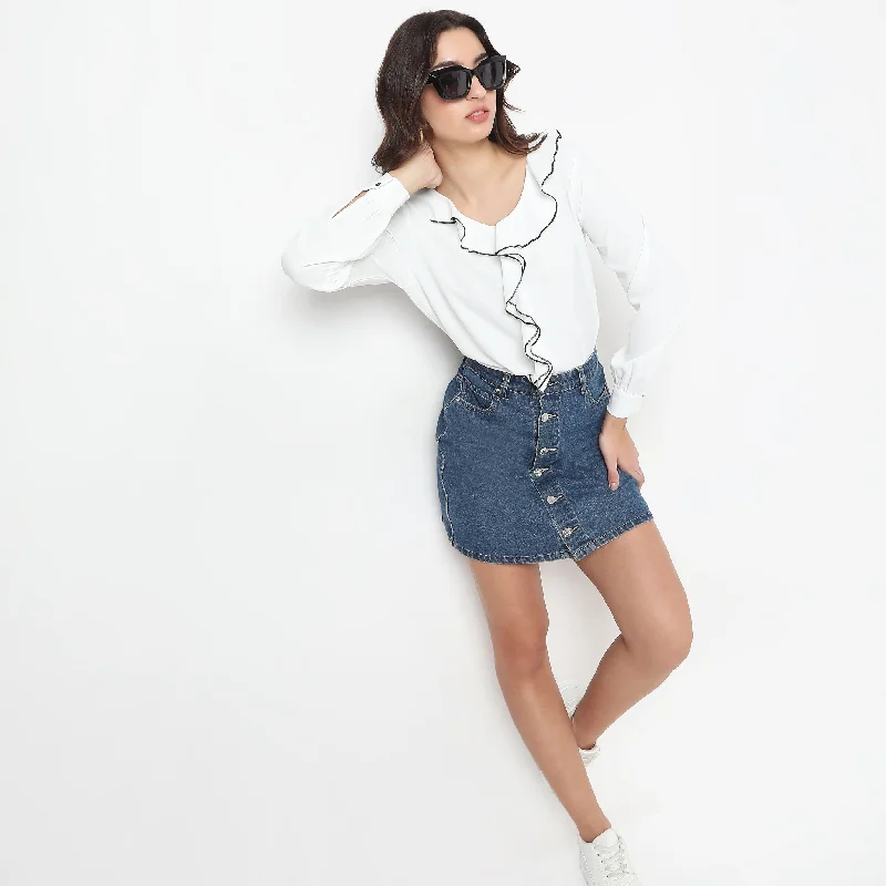 Weekend Discounts to Delight Regular Fit Solid Top