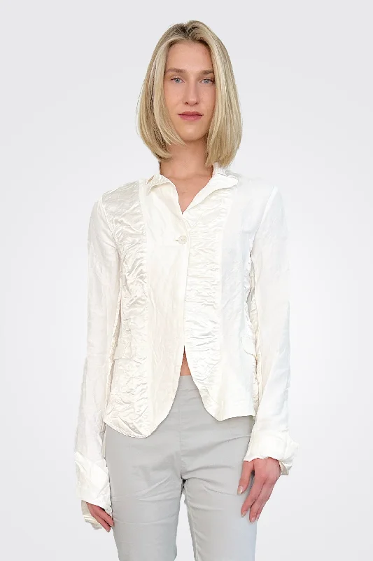 Celebrate the Weekend with Discounts Silk Crinkled Jacket - Callas