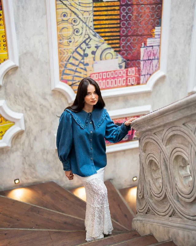 Weekend Specials Just for You ES Serena Blouse Denim
