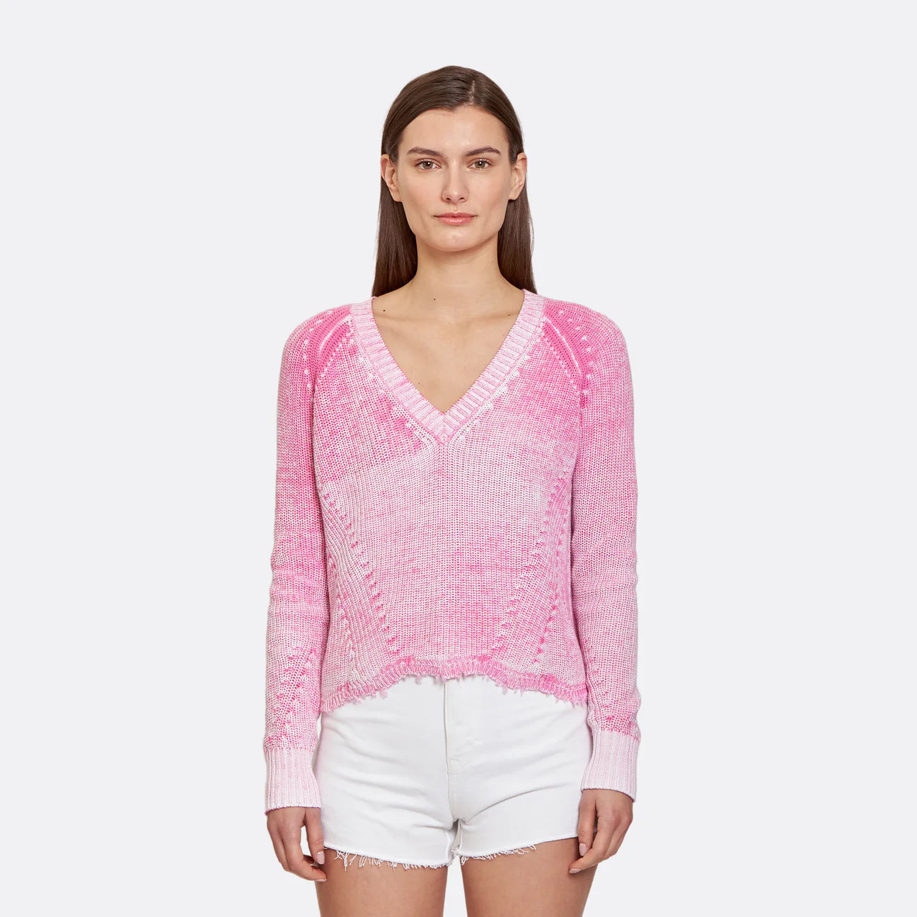 Steals and Deals Distressed Inked Scallop Shaker V - Lipstick