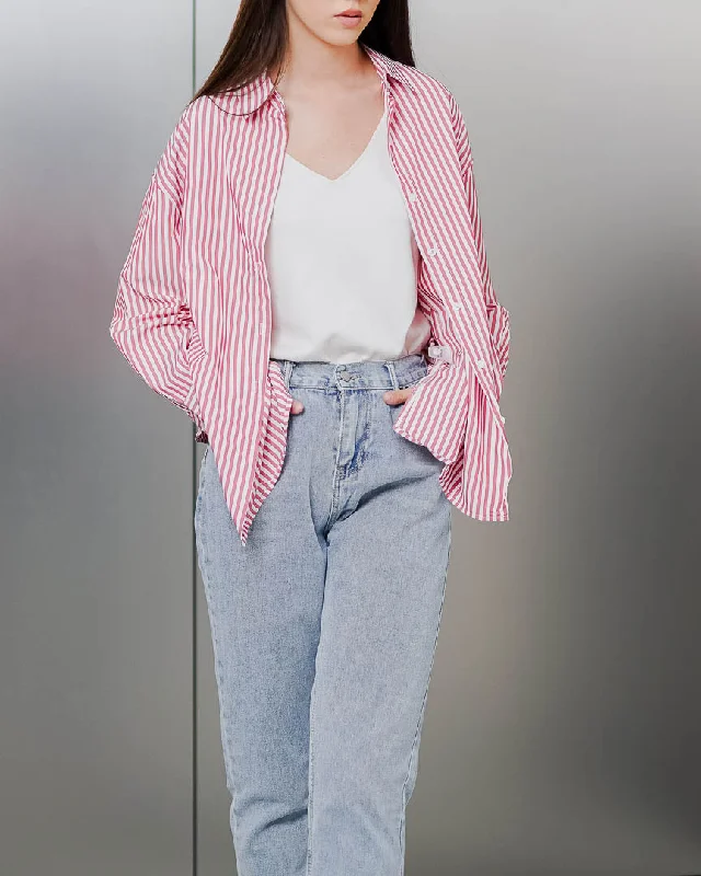 Major Deal Chana Shirt Red Striped