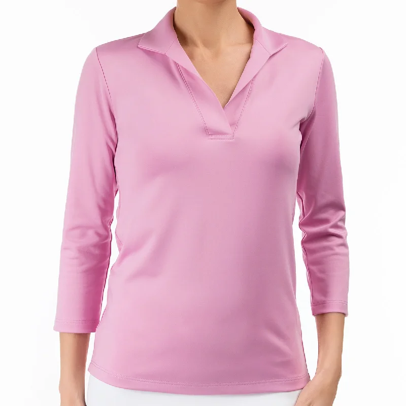 Weekend Bargains to Grab Polo Collar Shirt in Petal Pink