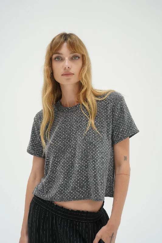 Exclusive Weekend Offers Inside Brooklyn Rhinestone Tee - Black Rhinestone