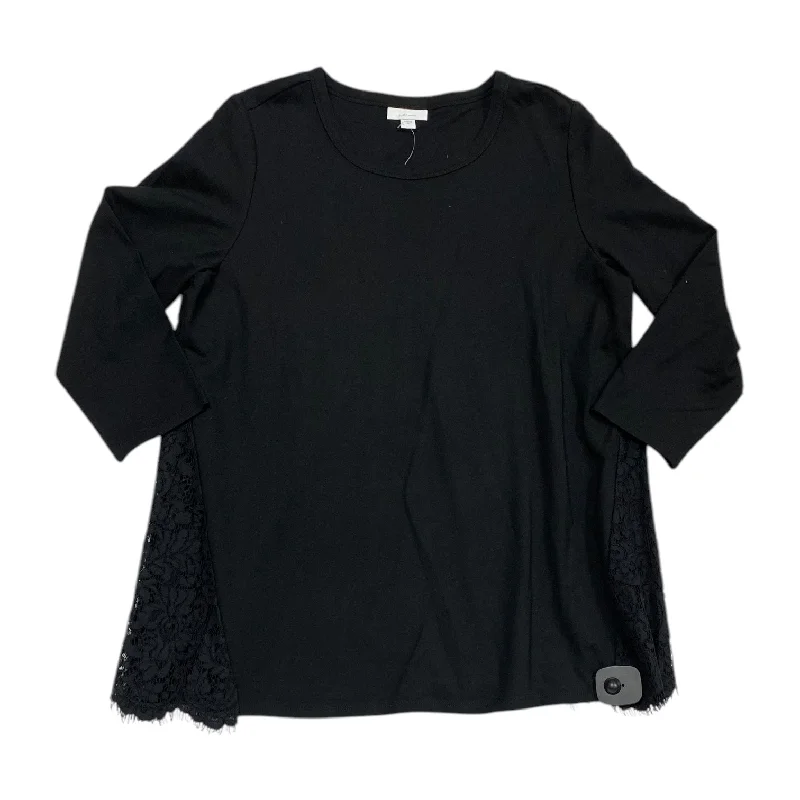 Sale Event Tunic Long Sleeve By J. Jill In Black, Size: M